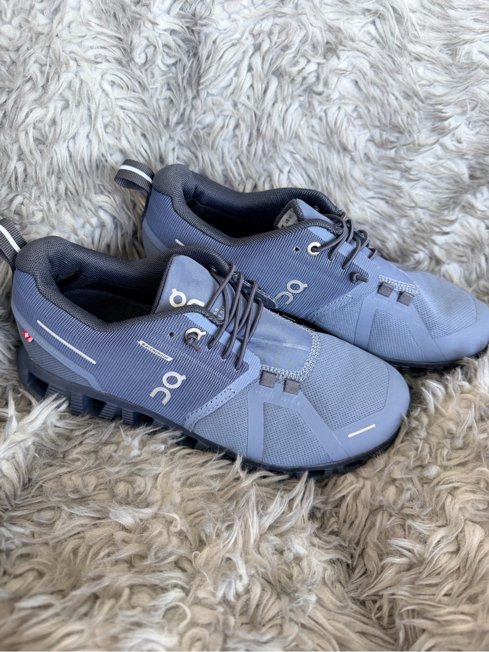 On Running Women's Waterproof Trail Runners in Slate Blue